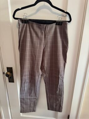 A New Day Slim Fit Windowpane Dress Pants - Taupe